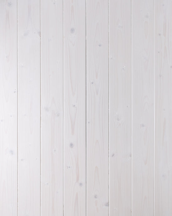 Echt-Holz Fotohintergrund von FoodyBoard in weiß mit Holzmaserung